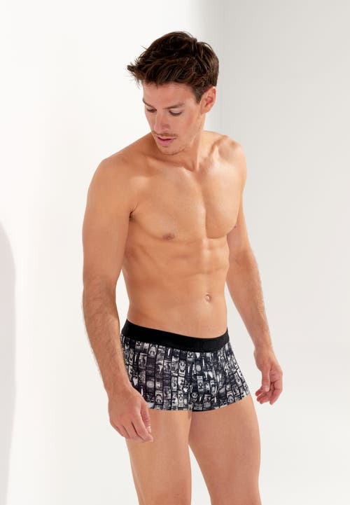 Hom Rockcity Trunk In Dark Grey Print