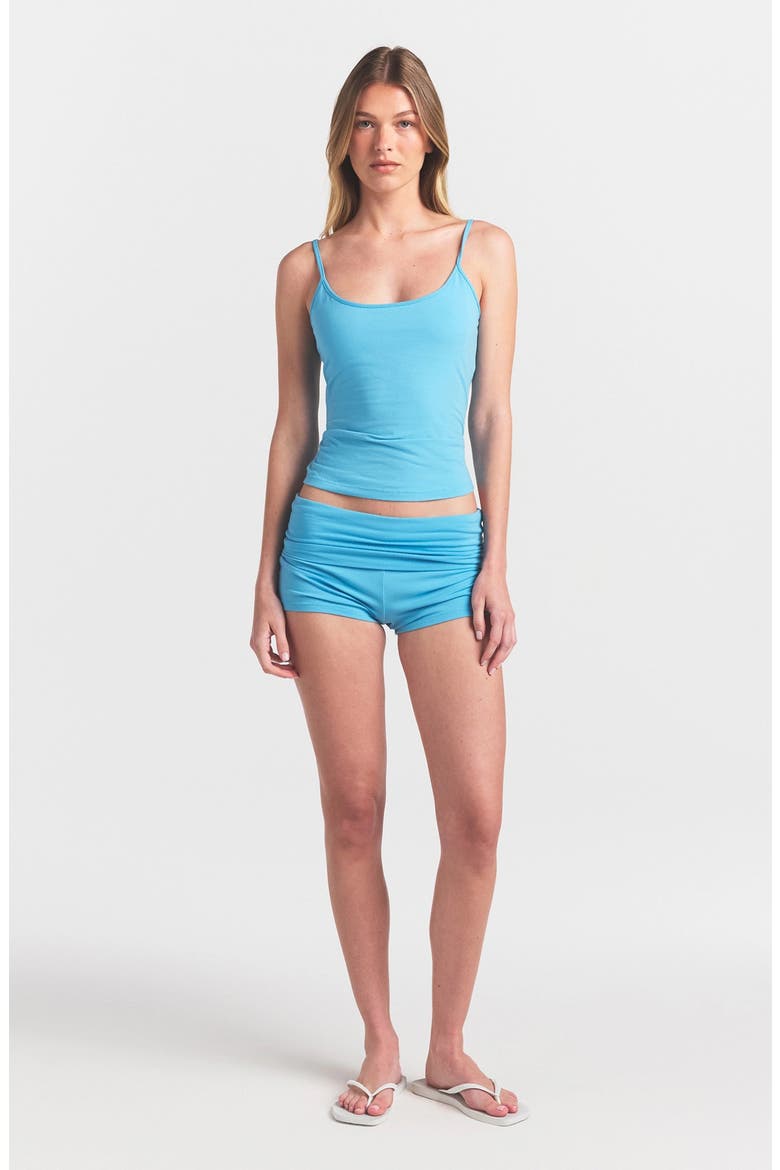 Cotton Jersey Camisole, Alternate, color, WATER