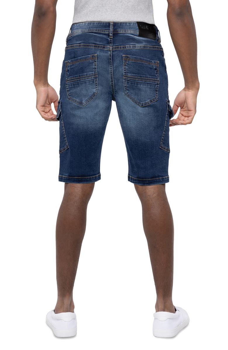 XRAY Denim Cargo Shorts, Alternate, color, Medium Blue