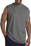 Harbor Bay by DXL Big & Tall Moisture-Wicking Muscle T-Shirt