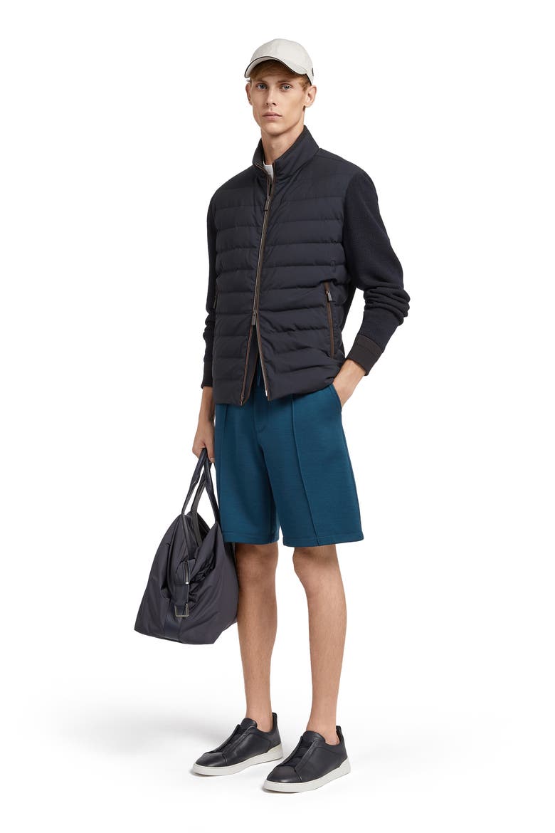 Trofeo™ Elements Wool & Cotton Hybrid Down Jacket, Alternate, color, NAVY