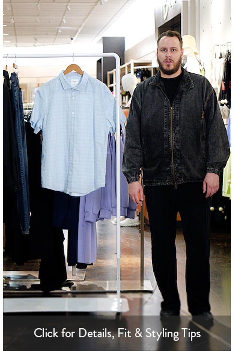 Textured Plaid Cotton Button-Up Shirt video