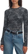 rag & bone Luca Zebra Long Sleeve T-Shirt