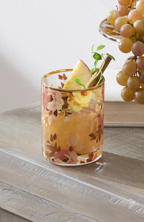 Mackenzie-childs Mackenzie Childs Set Of 4 Wild Rose Tumblers In Multi