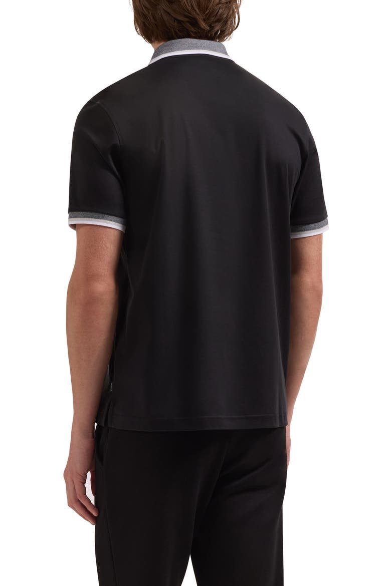 Quarter Zip Polo, Alternate, color, BLACK