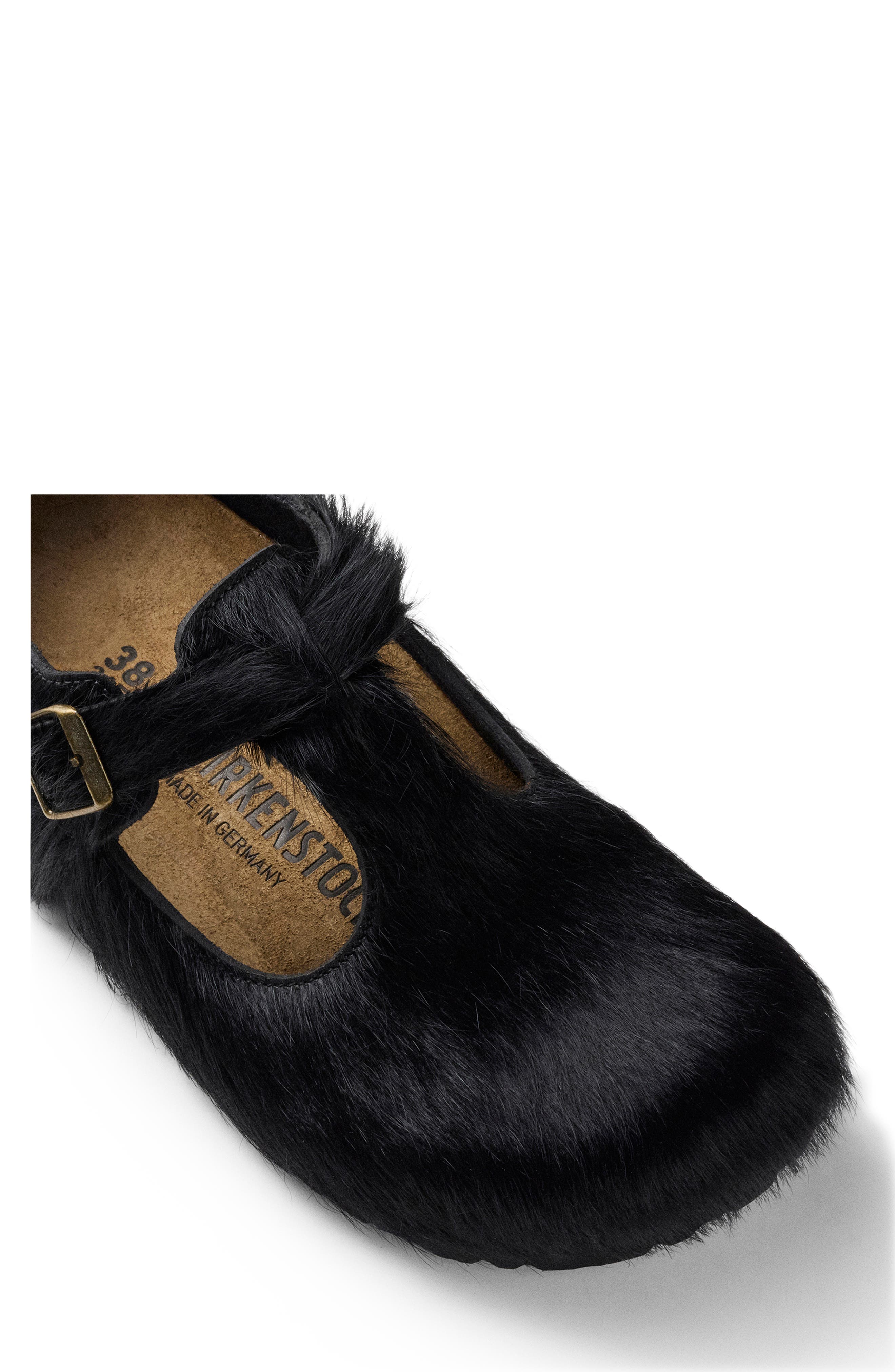 1774 BIRKENSTOCK x Song for the Mute Paris the Rebel Genuine Calf Hair Mary Jane Clog, Alternate, color, Black