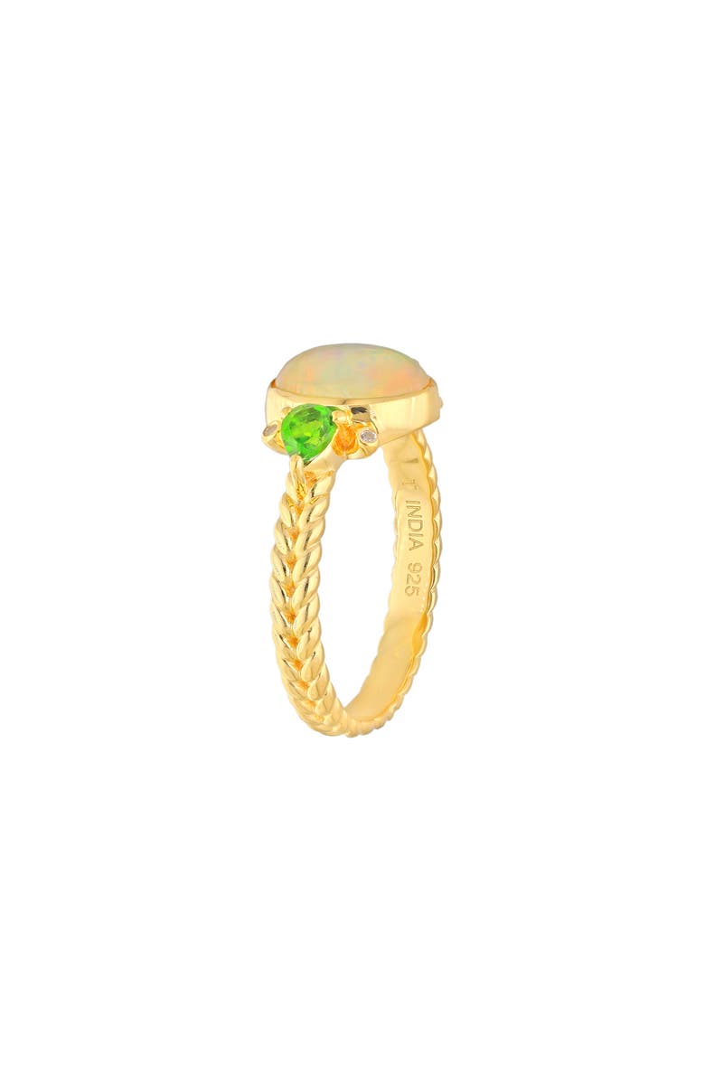 YS GEMS Ethiopian Opal Ring, Alternate, color, Opal Multi