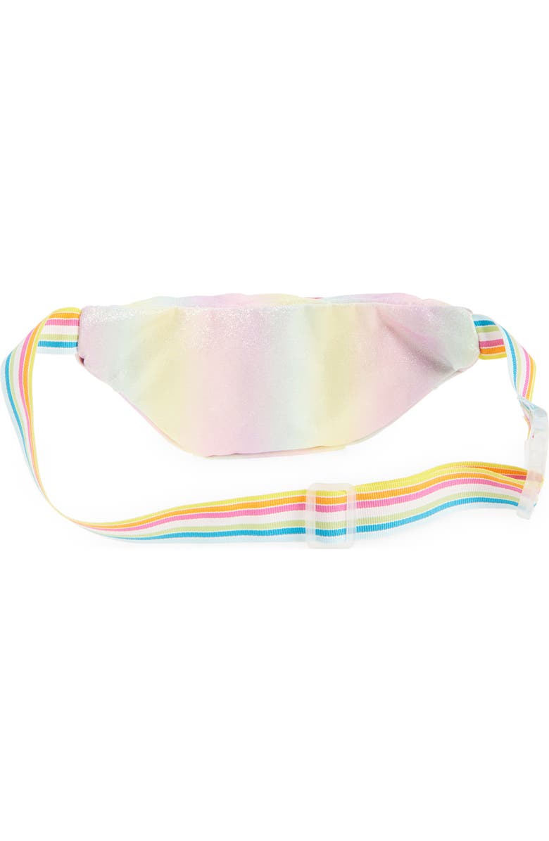 Ruby & Ry Kids' Glitter Belt Bag, Main, color, Pink/ White Multi