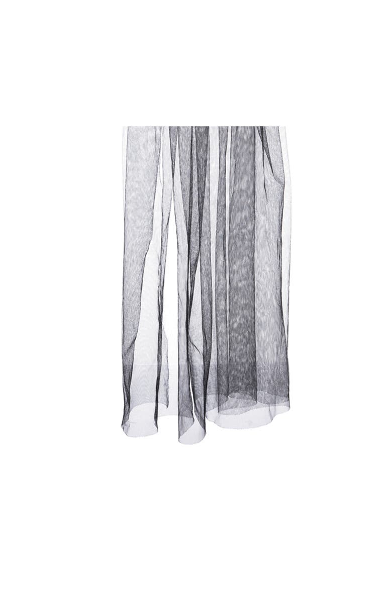 Bride Black Skeleton Halloween Costume Veil Adult Headband 30.71", Alternate, color, Black