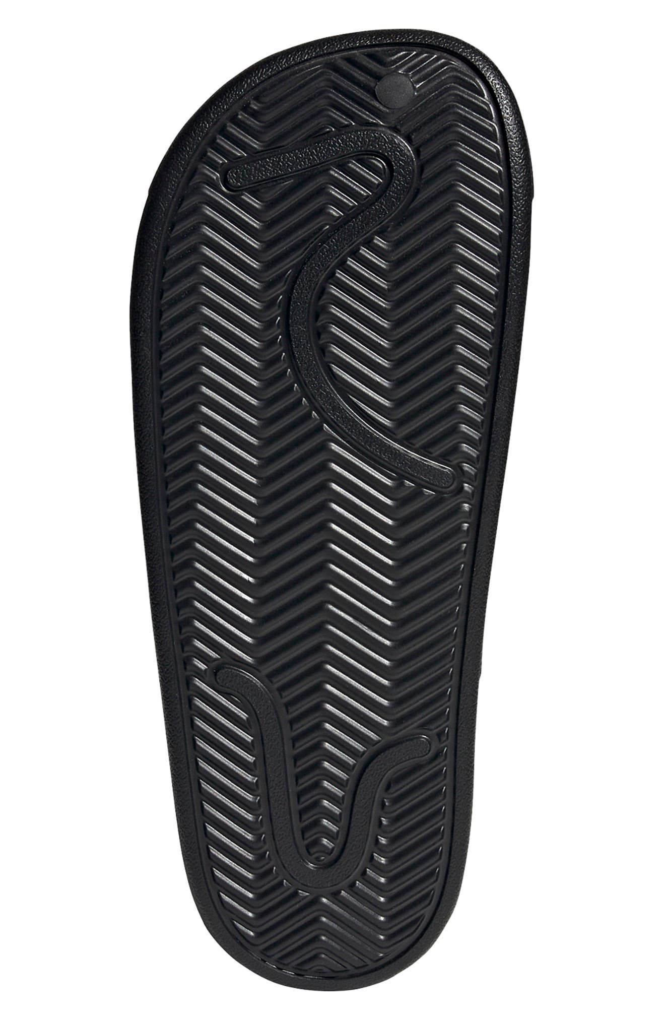 adidas Adilette Clog Sandal, Alternate, color, Core Black/ White/ Core Black