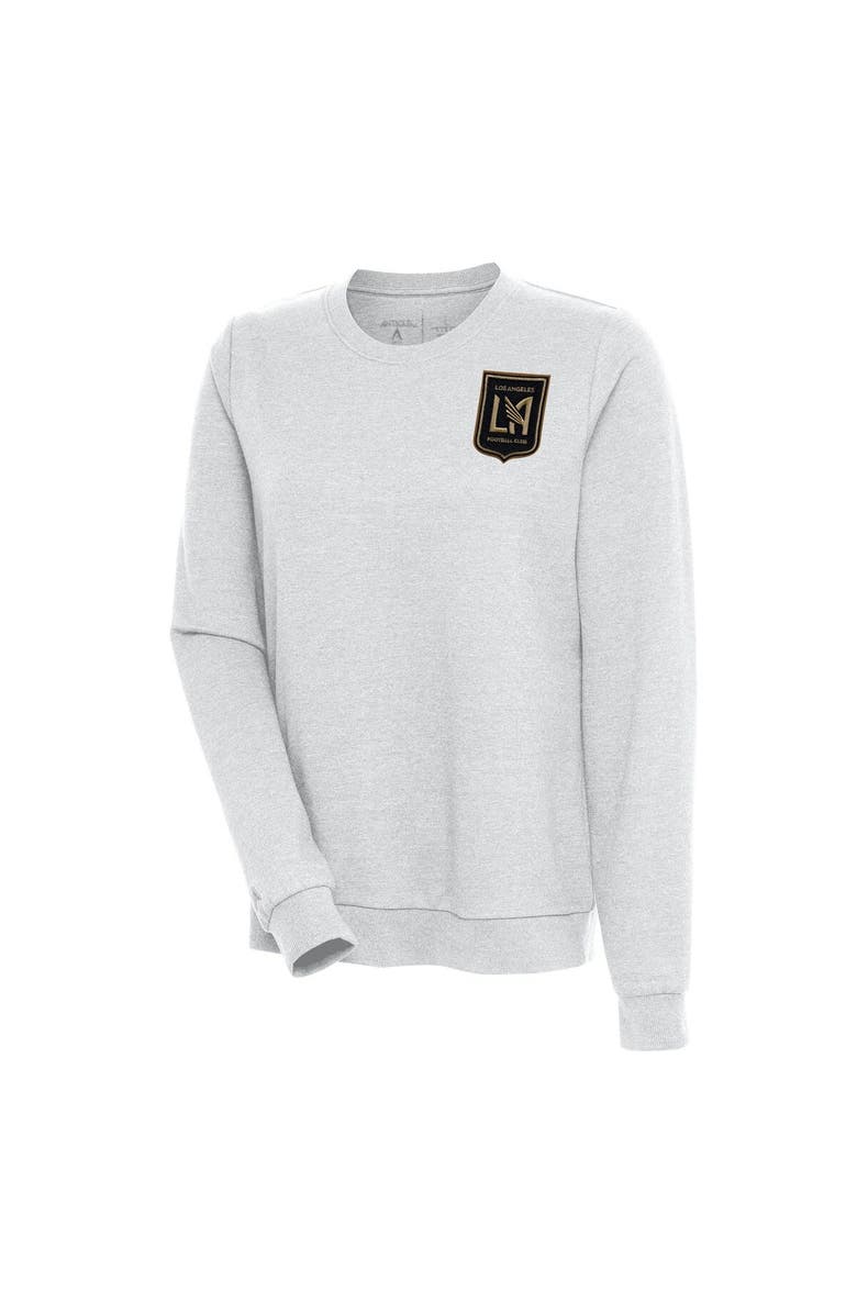 ANTIGUA Women's Antigua Heather Gray LAFC Logo Action Pullover Sweatshirt, Alternate, color, 