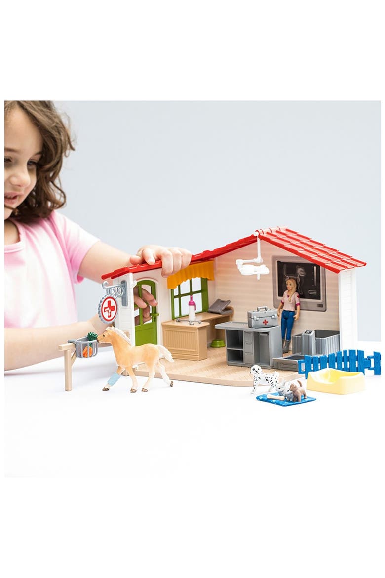 27-Piece Vet Practice with Pets Playset, Alternate, color, MULTI