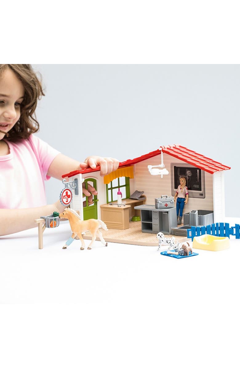 Schleich 27-Piece Vet Practice with Pets Playset, Alternate, color, 