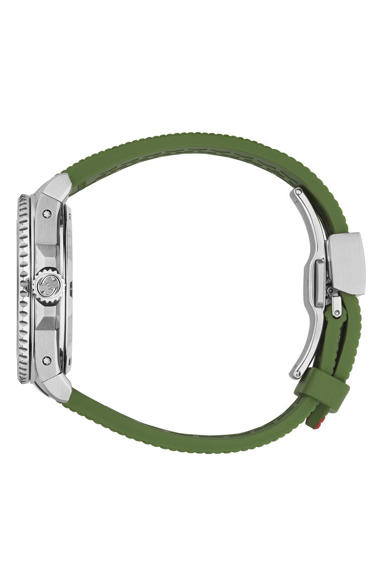 Gucci Dive Rubber Strap Watch, 40mm, Alternate, color,