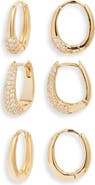 Nordstrom Set of 3 Hoop Earrings
