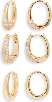 Nordstrom Set of 3 Hoop Earrings