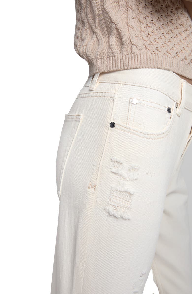 Rebecca Minkoff Heidi Distressed High Waist Raw Hem Boyfriend Jeans, Alternate, color, 