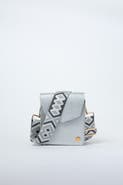EVA INNOCENTI Patty Metallic Leather Crossbody Bag