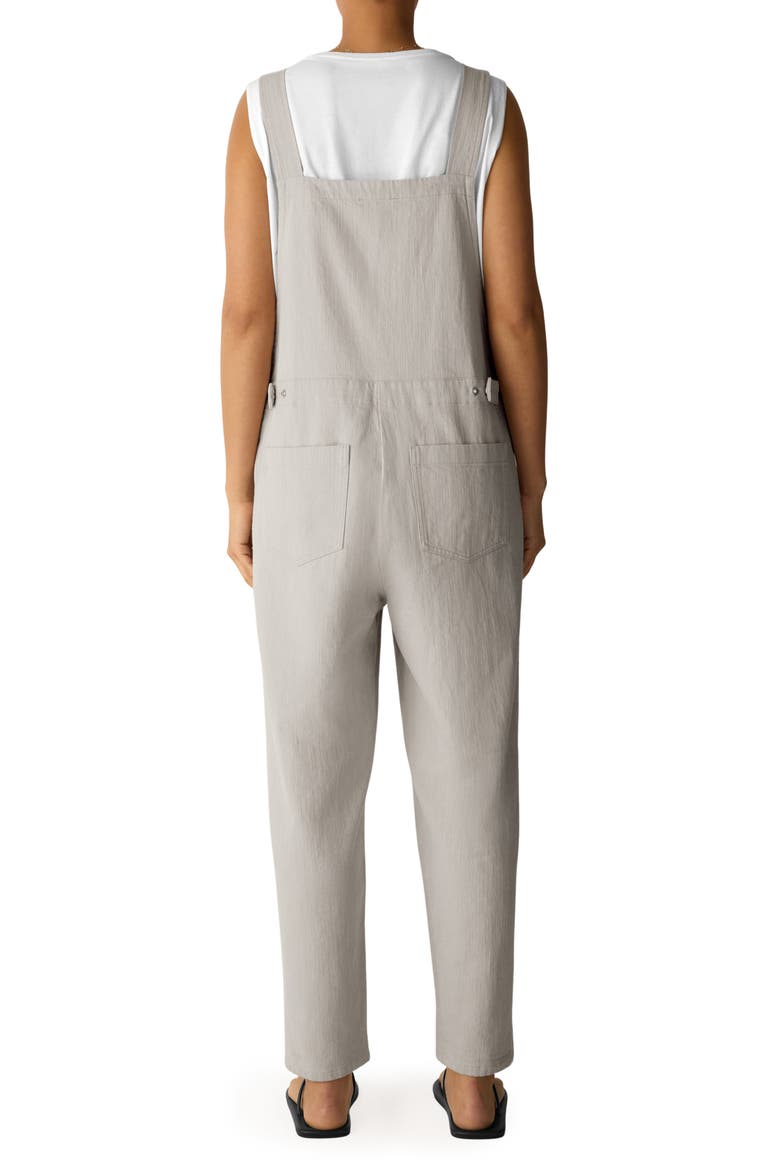 Organic Cotton & Linen Lantern Jumpsuit, Alternate, color, CHALK