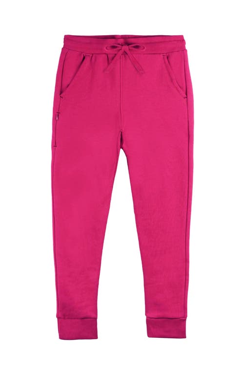 Mightly Organic Cotton Fleece Pocket Joggers In Purple