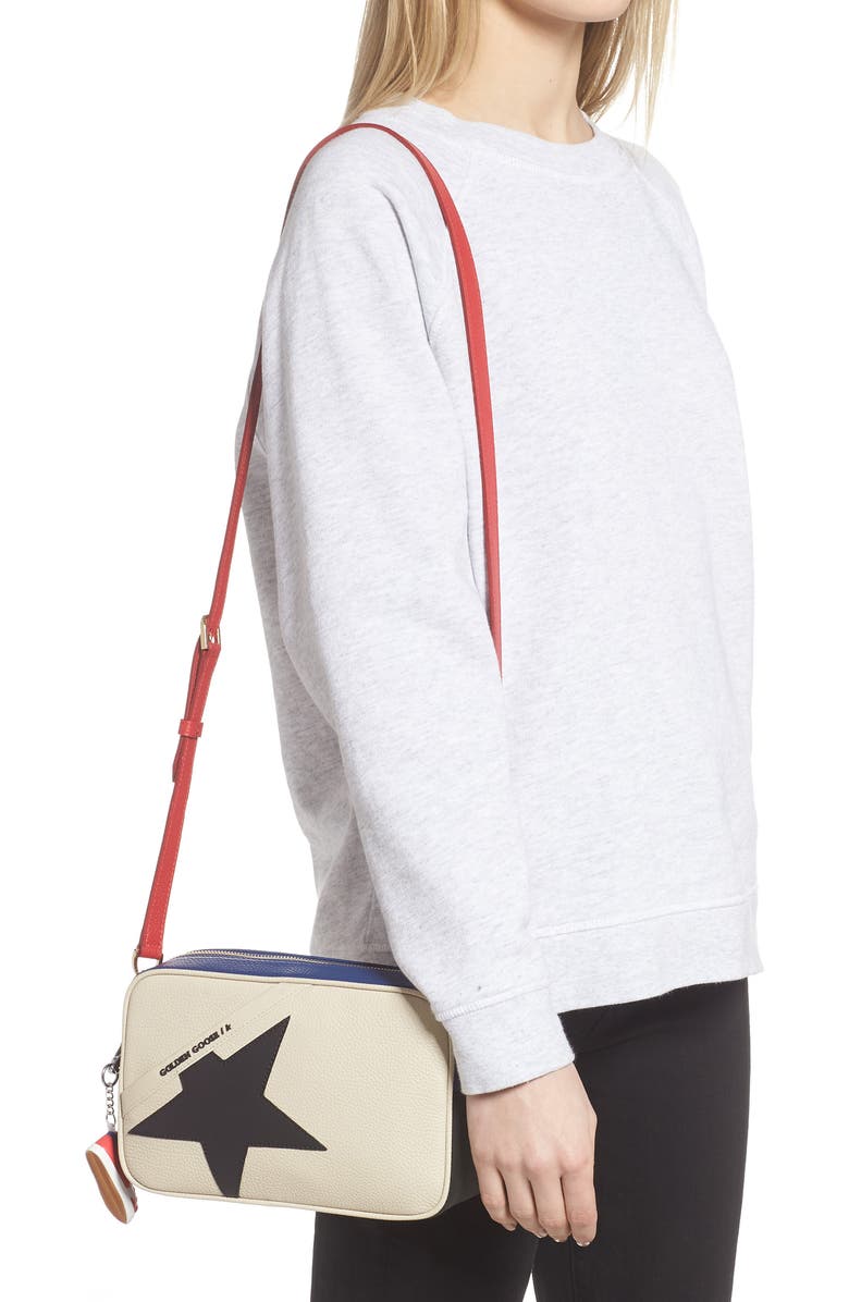 Golden Goose Star Leather Camera Bag, Alternate, color,