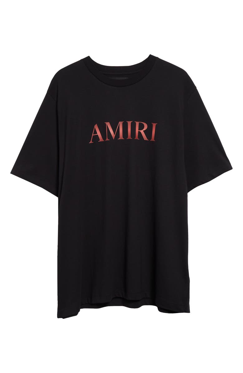 AMIRI Gradient Logo T-Shirt, Main, color, Black Red