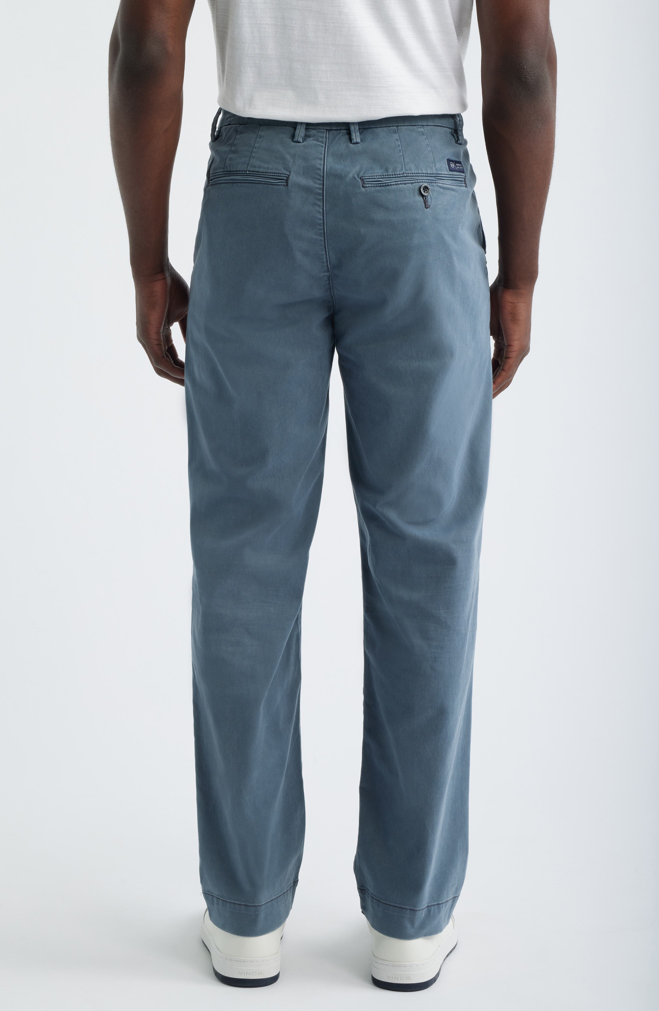 Archie Relaxed Straight Leg Stretch Sateen Pants - image 2