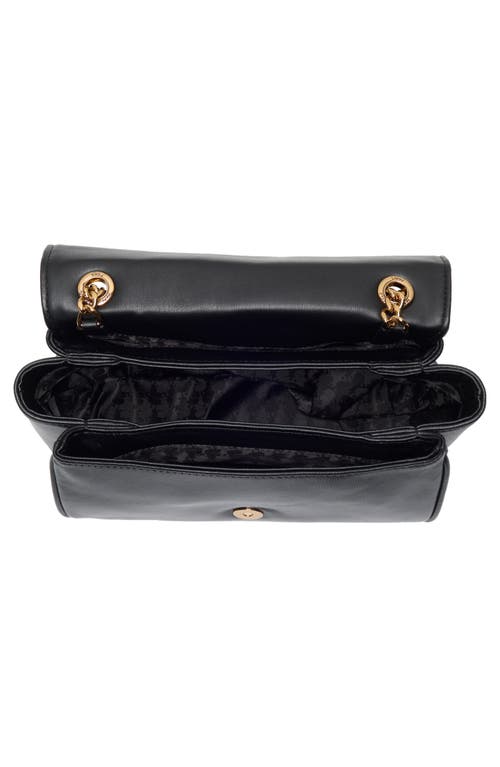 Karl Lagerfeld Paris Delaine Leather Crossbody Bag In Black