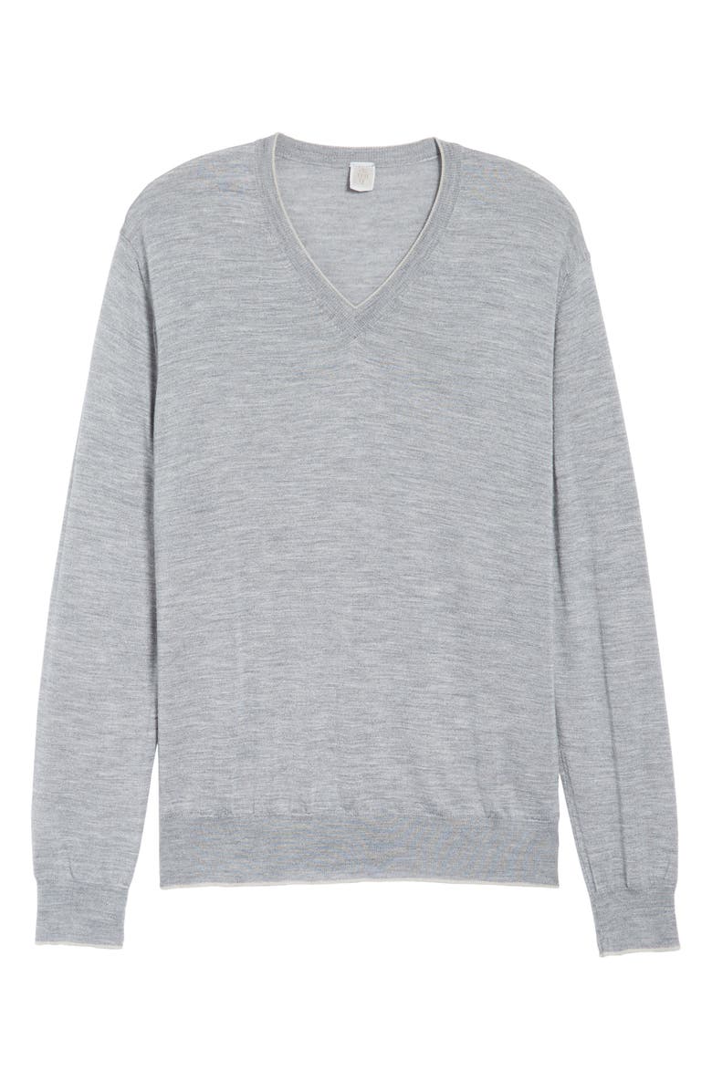 Eleventy Merino Wool & Silk Tipped Sweater, Alternate, color, 