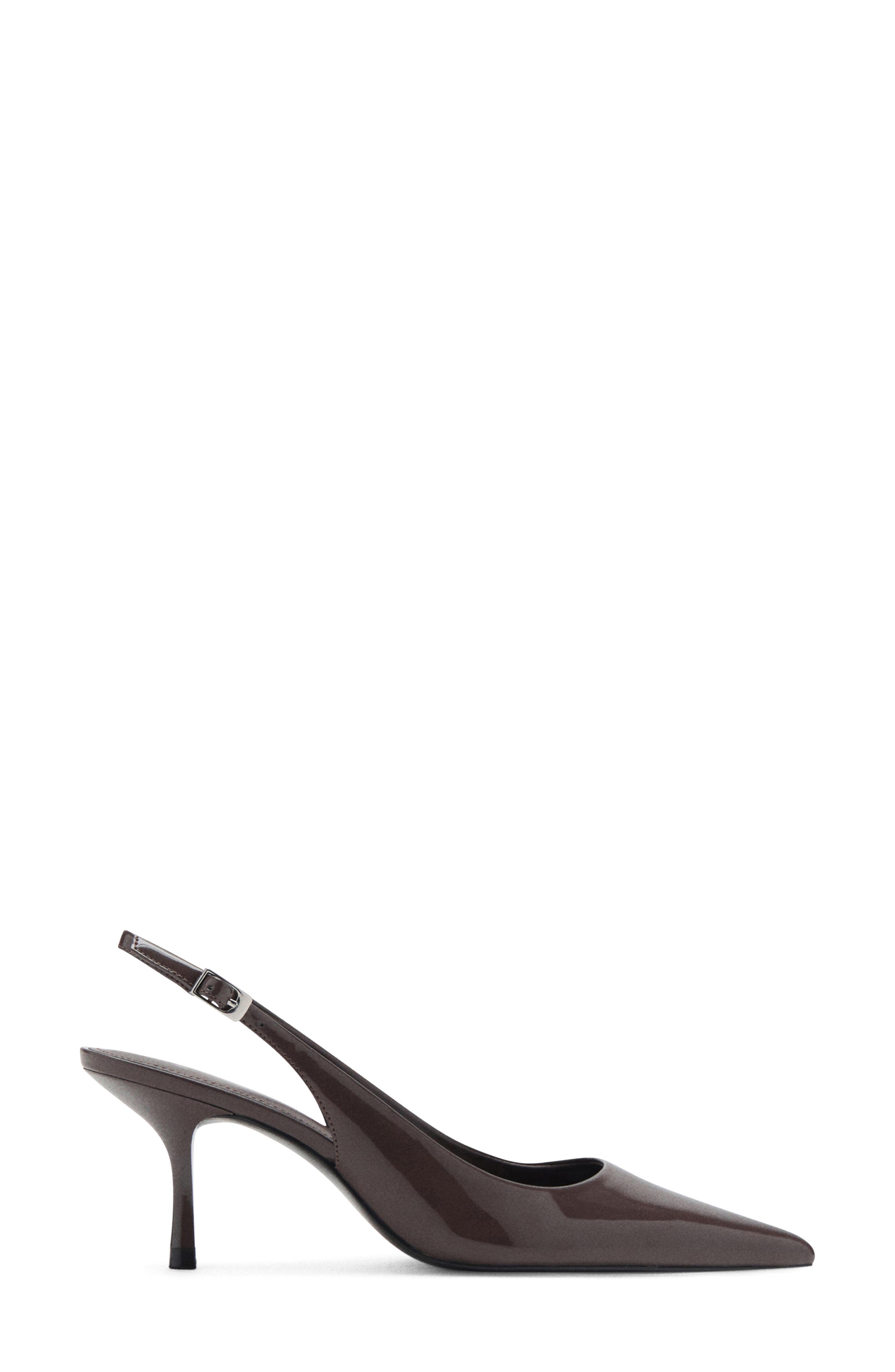 MANGO Pointed Toe Slingback Pump, Alternate, color, 