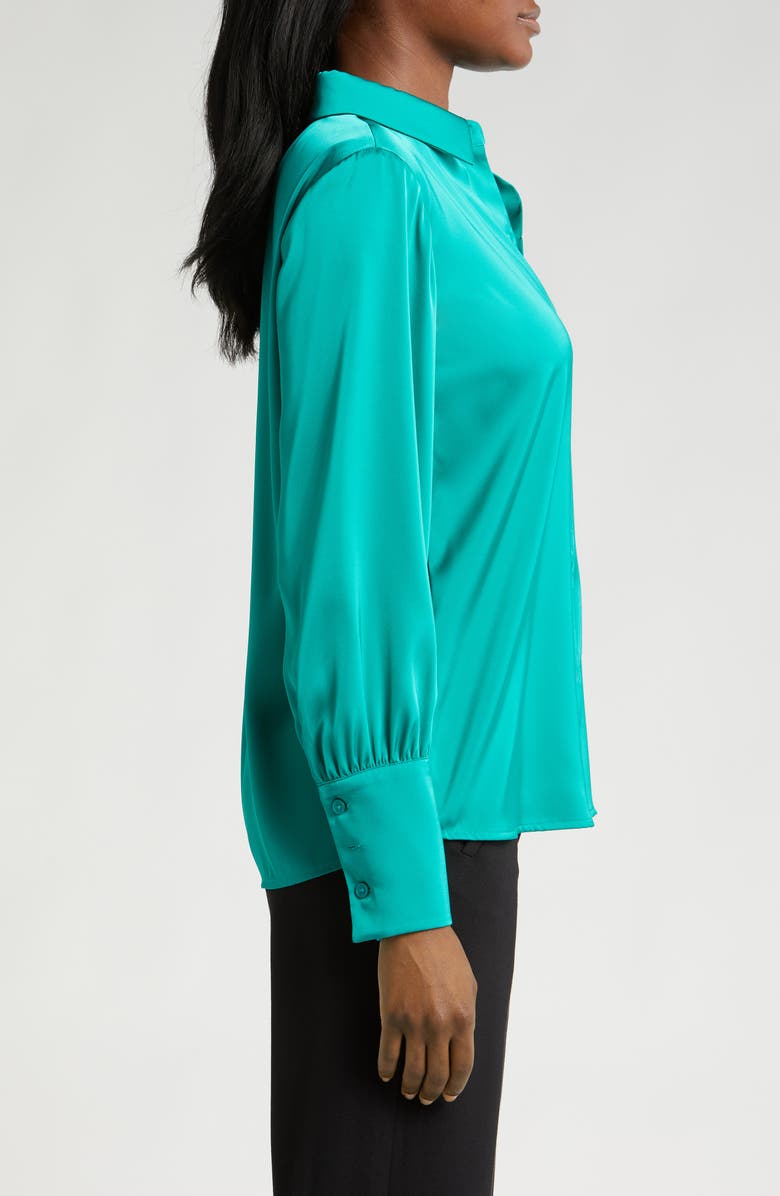 Halogen<sup>®</sup> Button-Up Shirt, Alternate, color, Miami Green