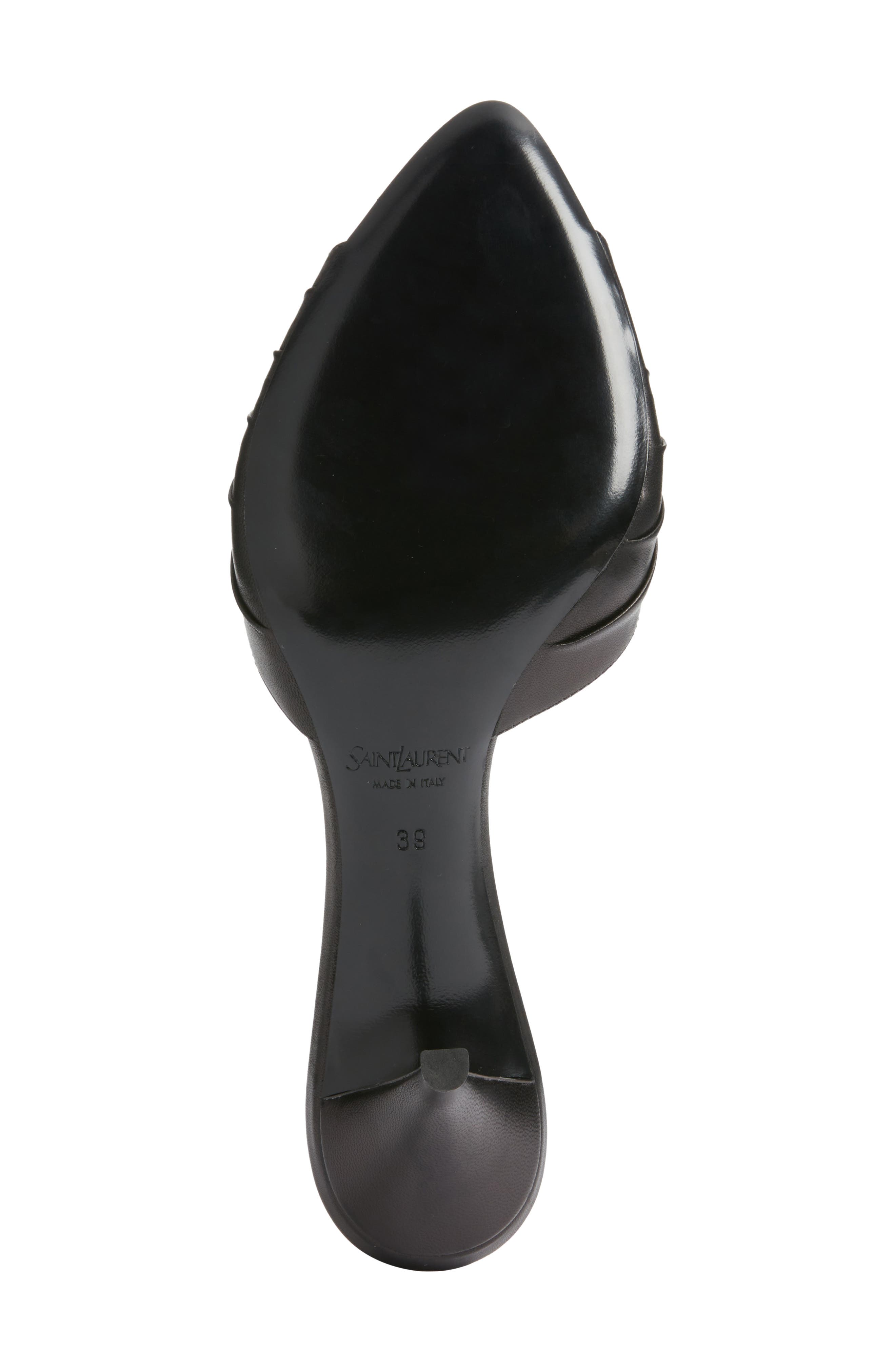 Saint Laurent Babylone Sandal, Alternate, color, Black