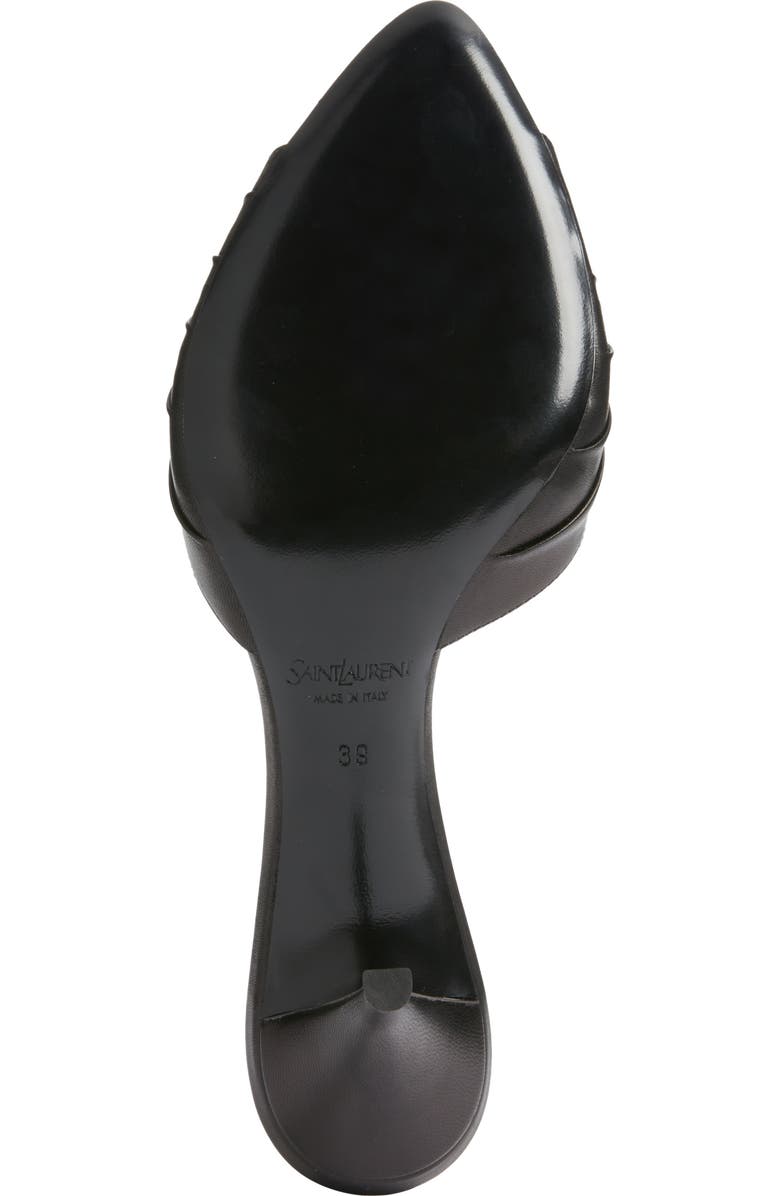 Saint Laurent Babylone Sandal, Alternate, color, Black