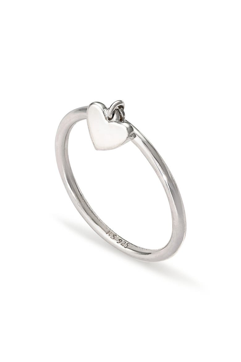 Ari Heart Charm Ring, Alternate, color, STERLING SILVER
