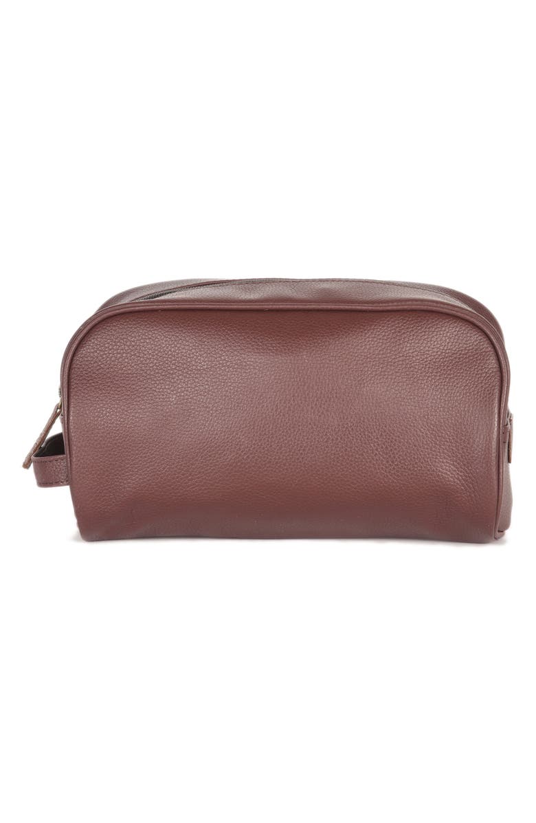 Barbour Leather Travel Kit, Alternate, color,