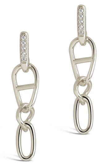 Sterling Forever Dangle Earrings In Silver