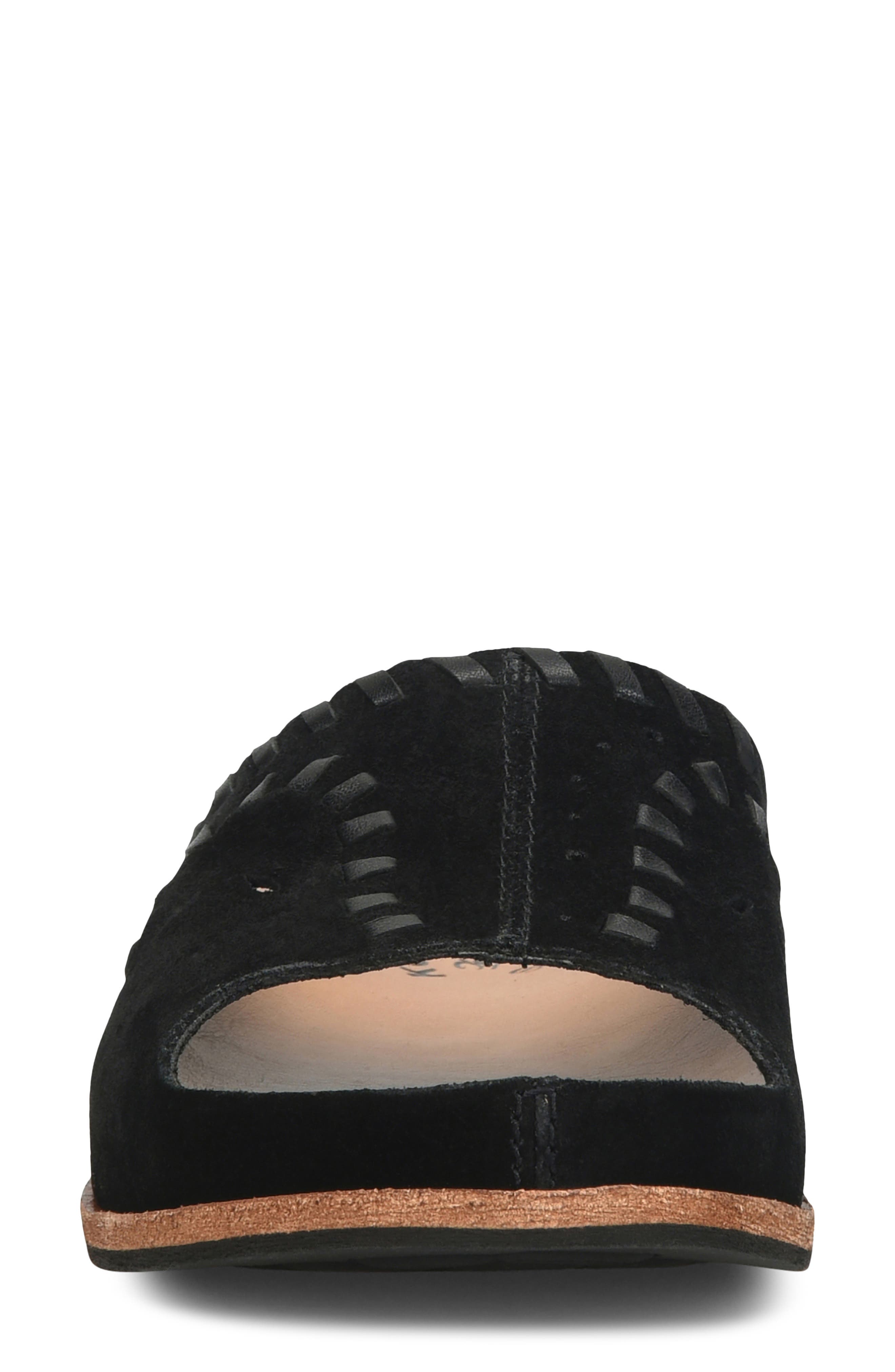 Kork-Ease<sup>®</sup> Tutsi Woven Platform Slide Sandal, Alternate, color, Black Suede
