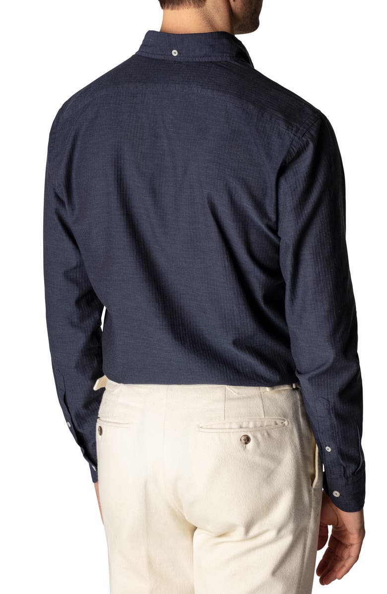 Eton Soft Casual Slim Fit Flannel Button Down Shirt, Alternate, color, 