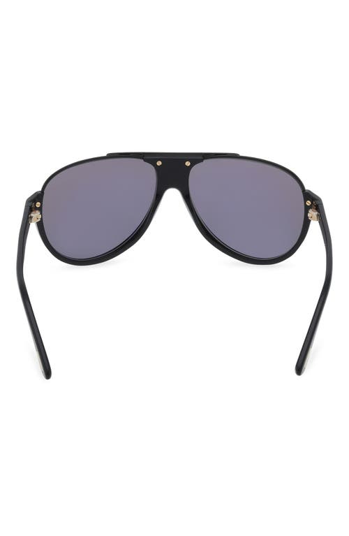 Tom Ford Dimitry 59mm Polarized Aviator Sunglasses In Black