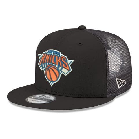 Men's New Era Black New York Knicks Core Logo Meshback 9FIFTY Snapback Hat