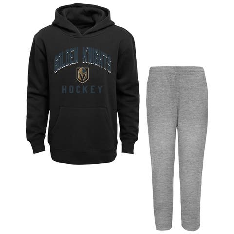 Toddler Black/Heather Gray Vegas Golden Knights Play by Play Pullover Hoodie & Pants Set