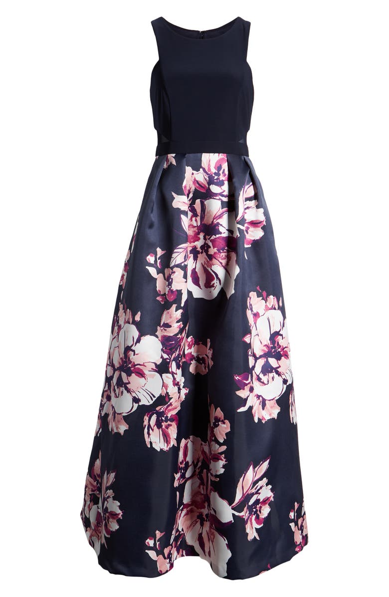 Xscape Evenings Xscape Floral Evening Dress, Alternate, color, 