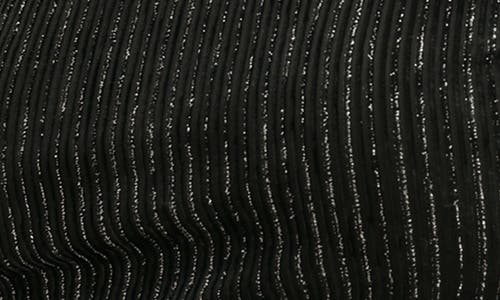 Lush Metallic Top In Black