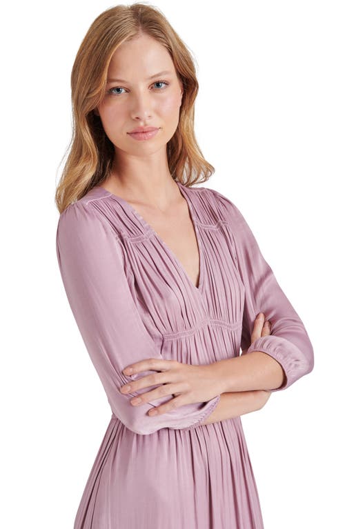 Steve Madden Arlene Midi Dress In Mauve Shadows