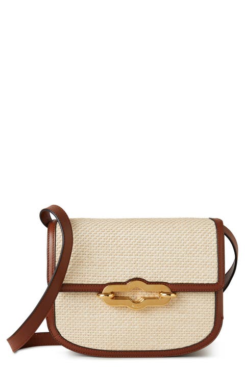 ショルダーバッグ・ポシェット Mulberry Leather Shoulder Bag With Logo Mulberry East West Bayswater Shoulder Bag | Black | FARFETCH