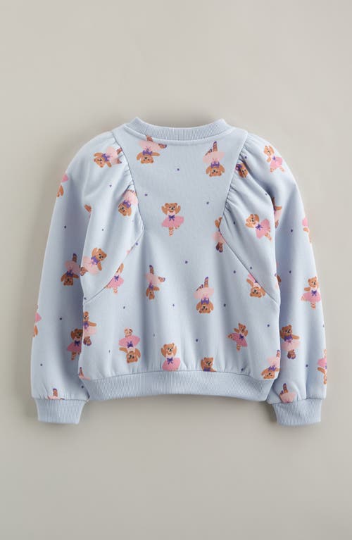 Tucker + Tate Kids' Puff Sleeve Cotton Blend Sweatshirt In Blue