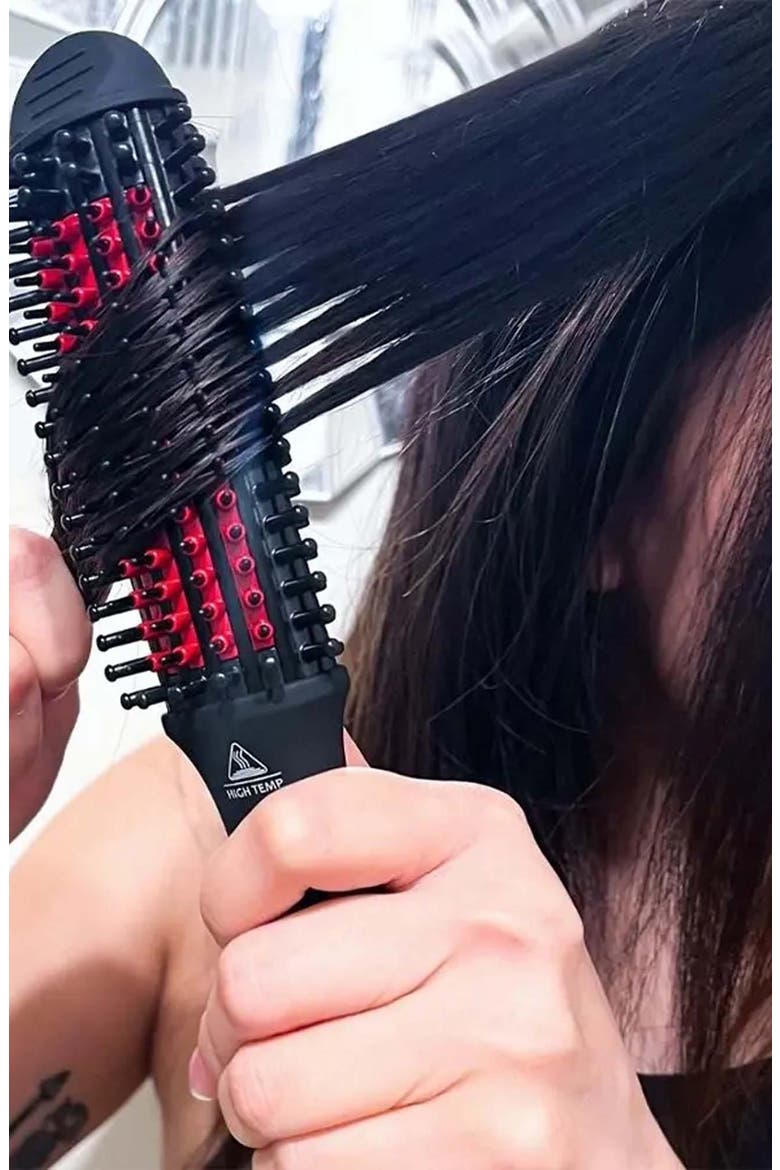 Platform Heated Brush - Refurbished, Alternate, color, BLACK
