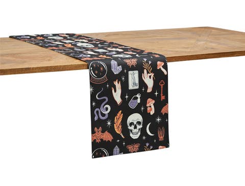 Halloween Magic Decorative 100% Cotton Table Runner 14" x 72"