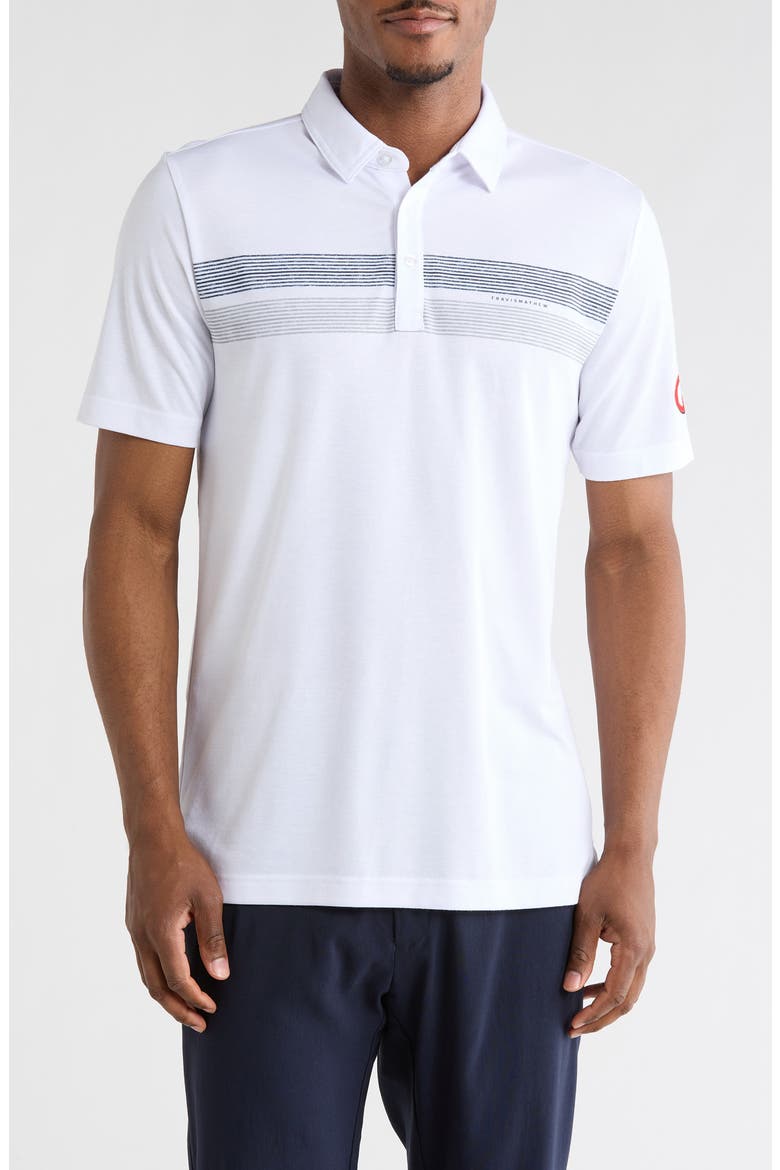 Cincinnati Reds Top Recruit Polo, Main, color, WHITE