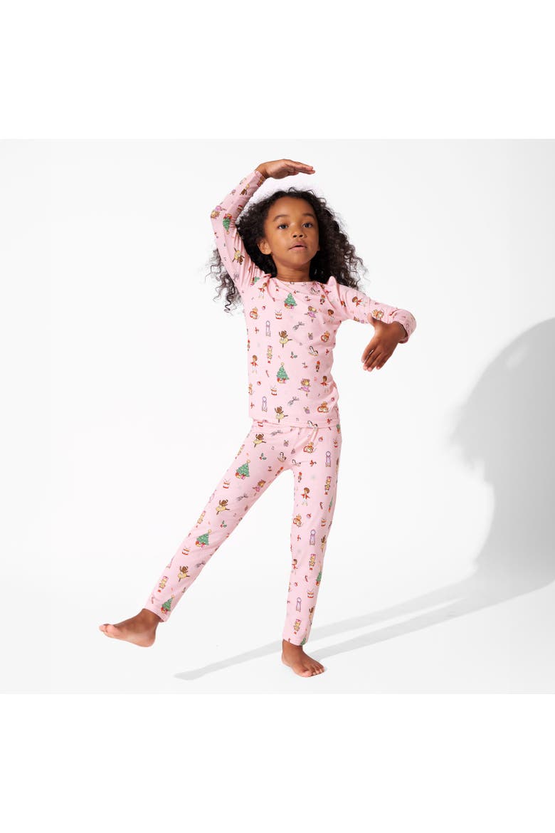 Kids' Nutcracker Pink Set of 2 Piece Pajamas, Alternate, color, Nutcracker Pink